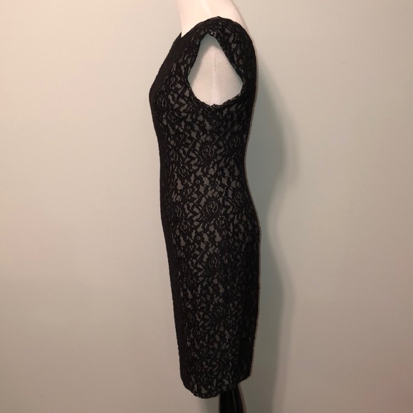 French Connection lace overlay sheath dress - Picture 3 of 6